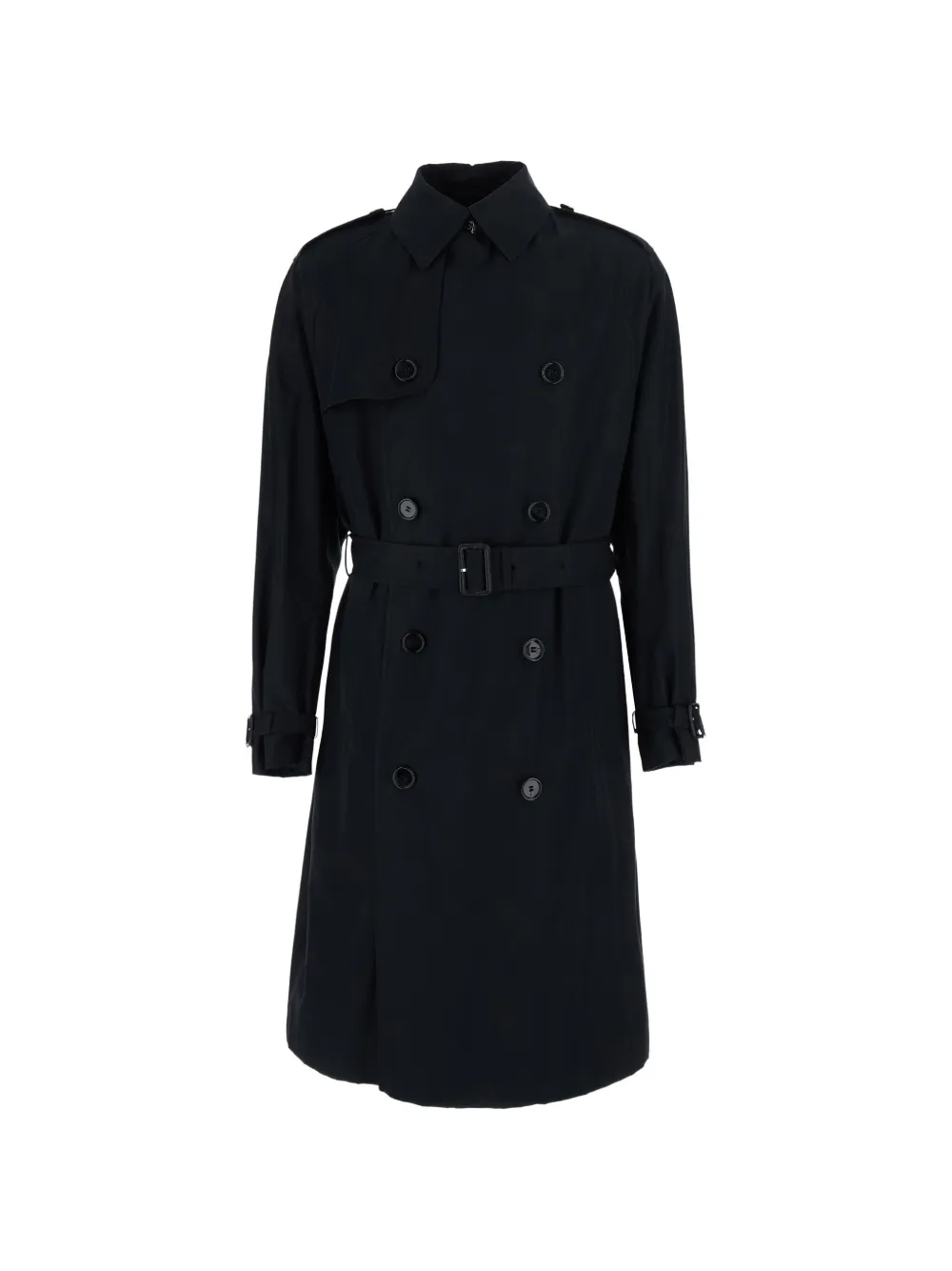 BOSS Wasserabweisender Jared Trenchcoat aus Baumwolltwill - Schwarz