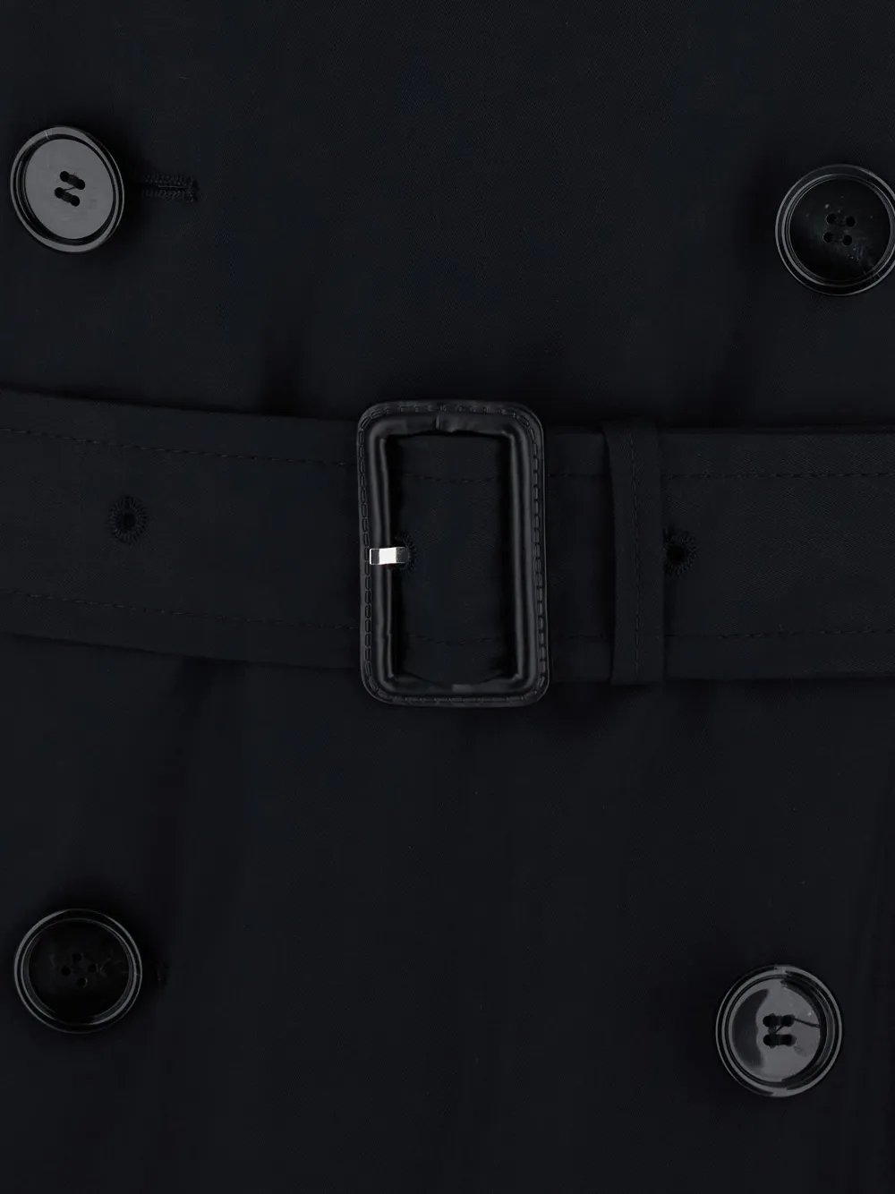 BOSS Jared waterafstotende trenchcoat van katoenen twill Zwart