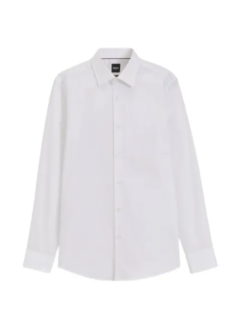 BOSS chemise boutonnée à col italien