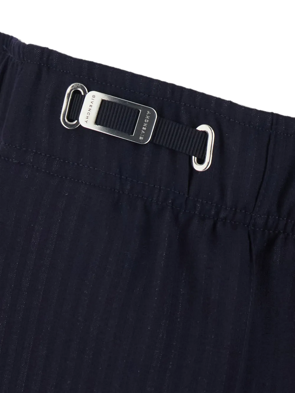 Givenchy Couture Seam gestreepte wollen joggingbroek Blauw