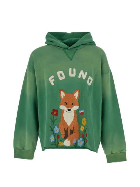 FOUND embroidered wildlife hoodie