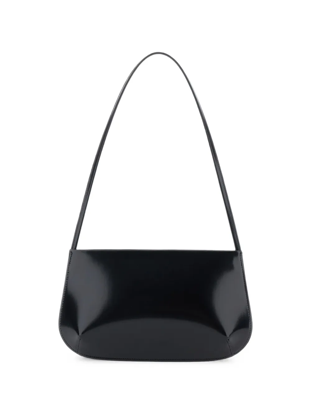 Fane Bra Leather Shoulder Bag In Black