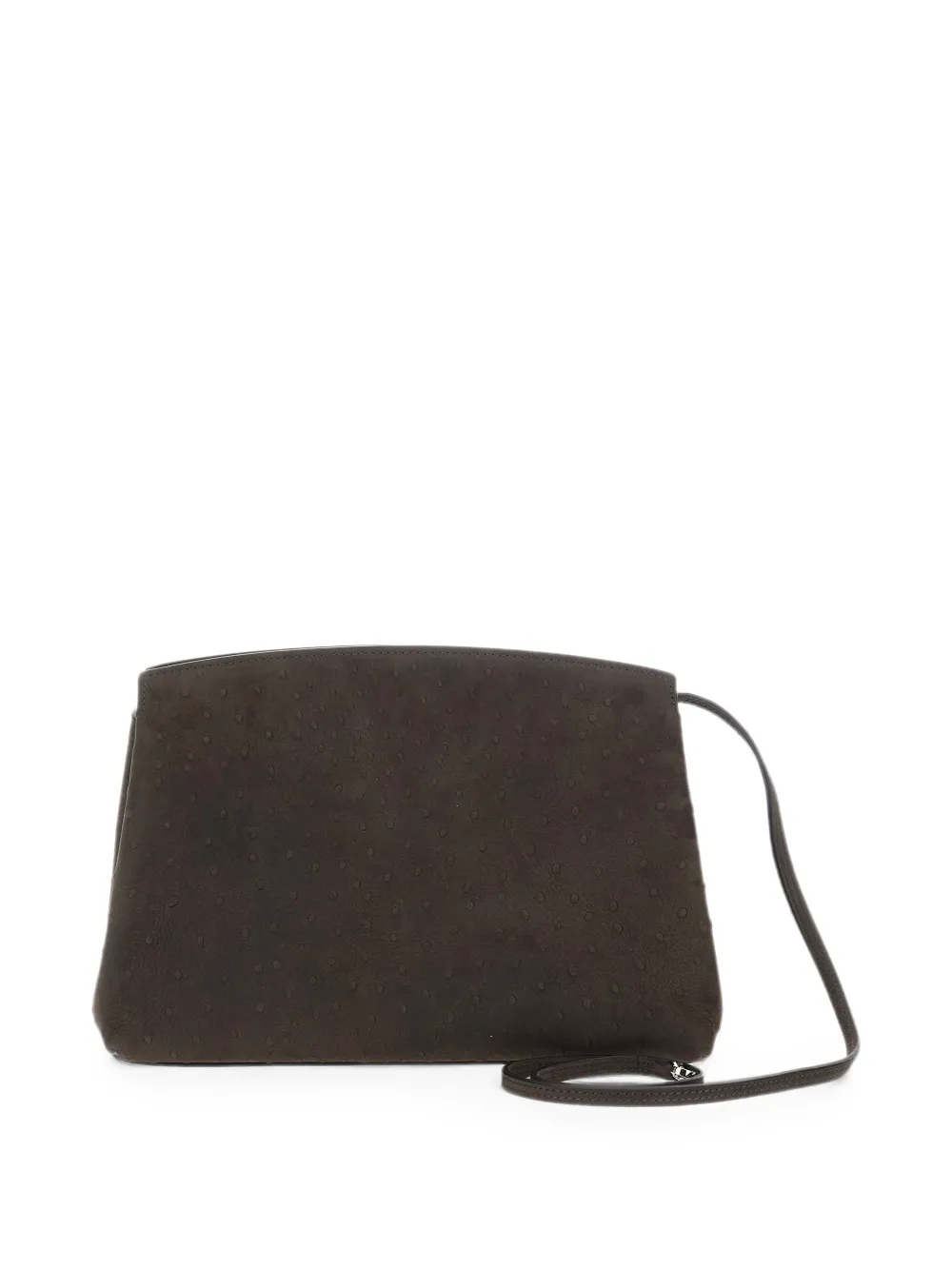 Liffner Pushlock Pouch Ostrich-effect Clutch Bag - Marrón 