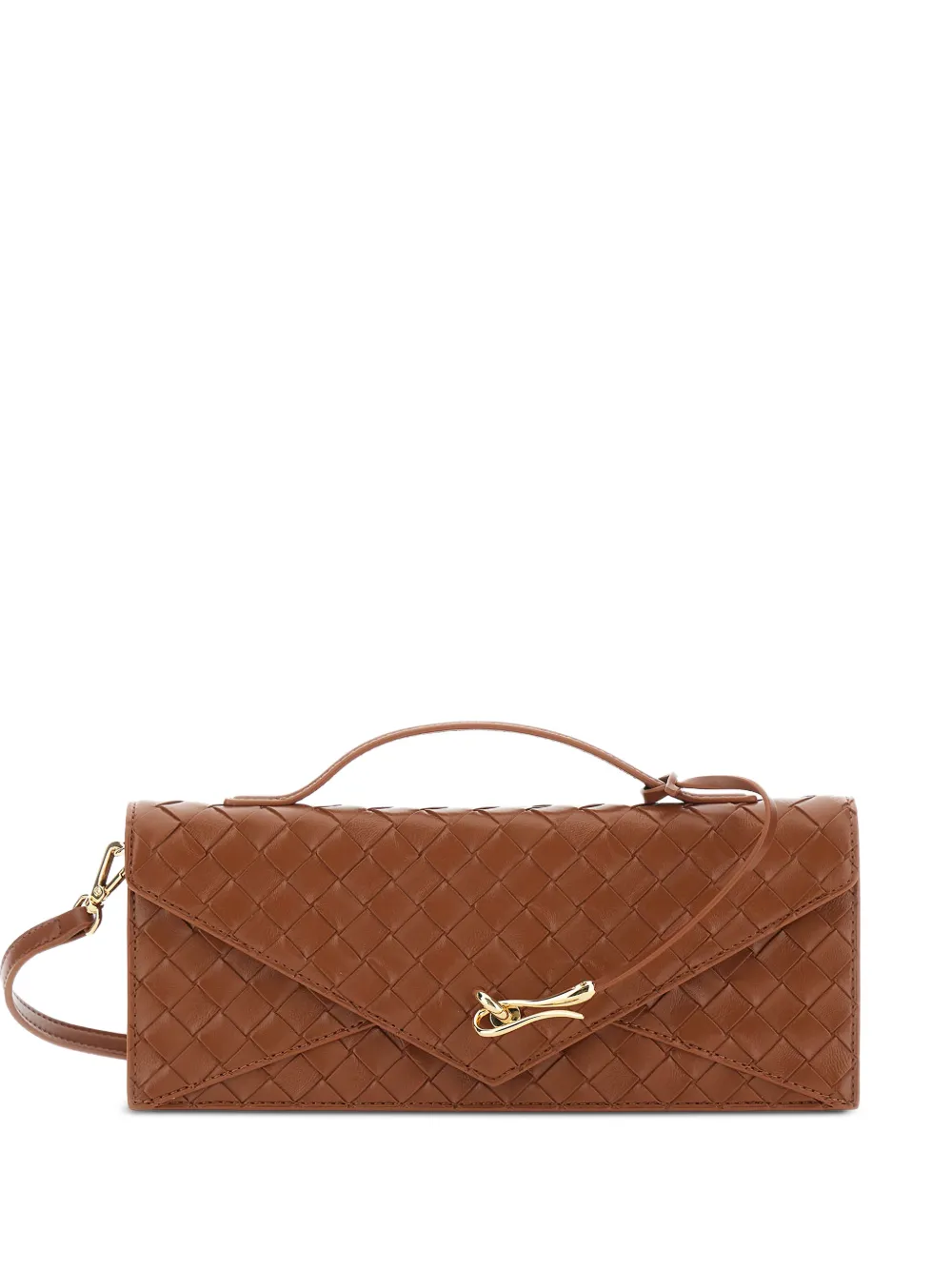 JW Pei woven-design envelope shoulder bag - Marrone