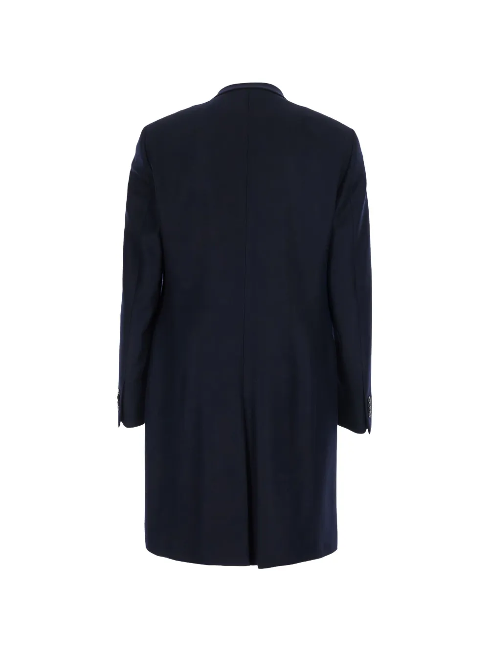 Giorgio Armani Jas met enkele rij knopen en geweven diagonaal Blauw