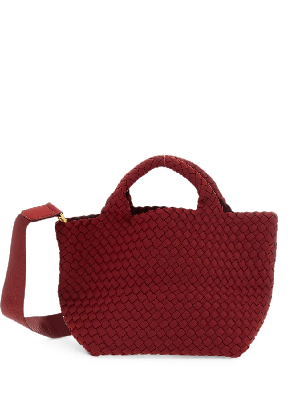 NAGHEDI medium St. Barths woven tote bag - Rosso