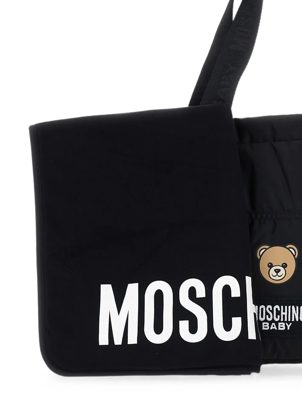 Moschino Kids Teddy Bear luiertas met patch Zwart