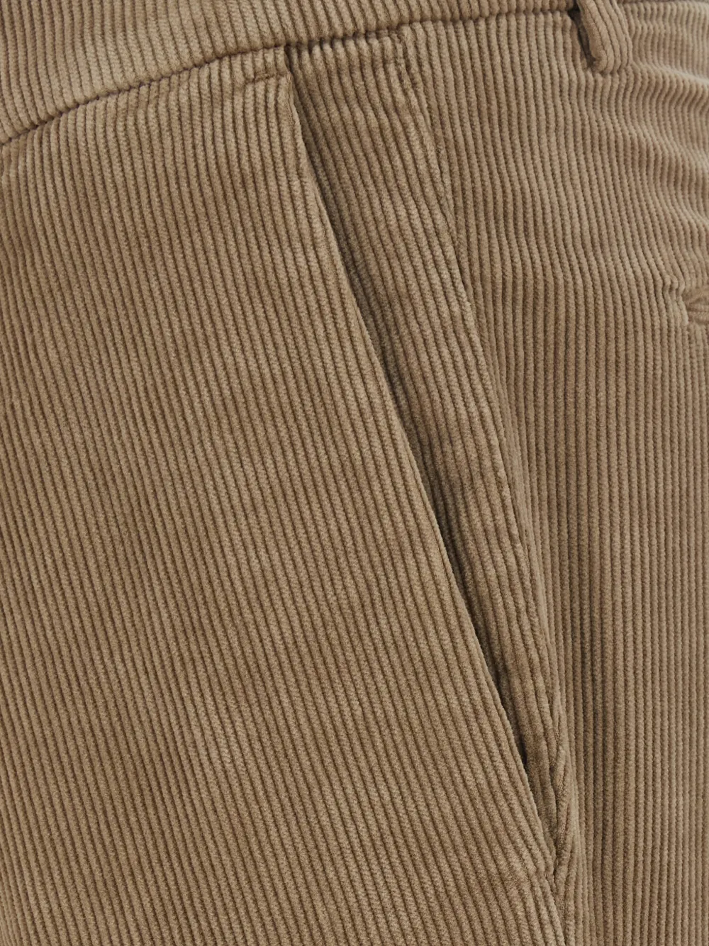 michael coal Ribfluwelen plooibroek Beige