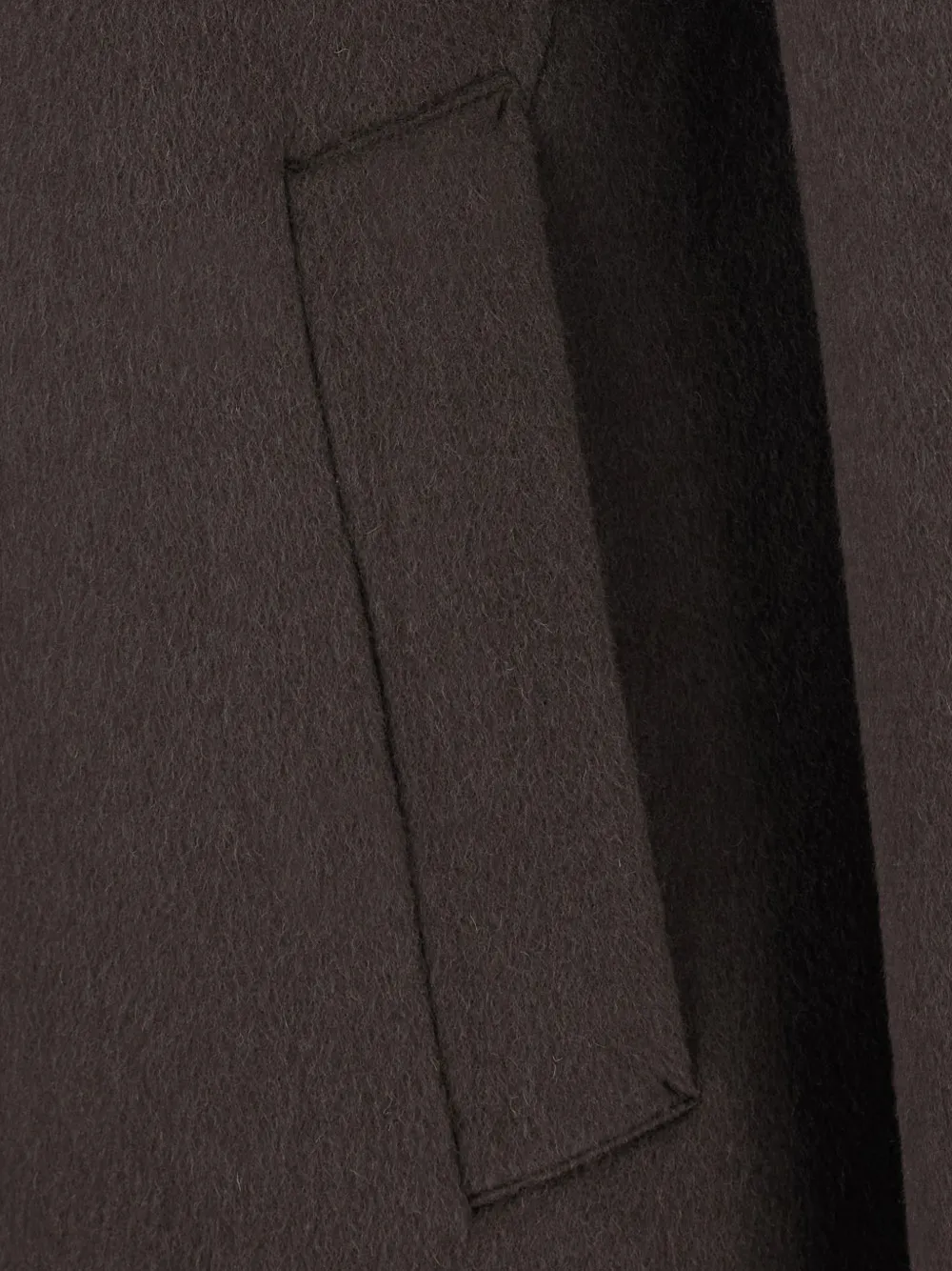 Low Brand single-breasted notched-lapel wool coat Bruin