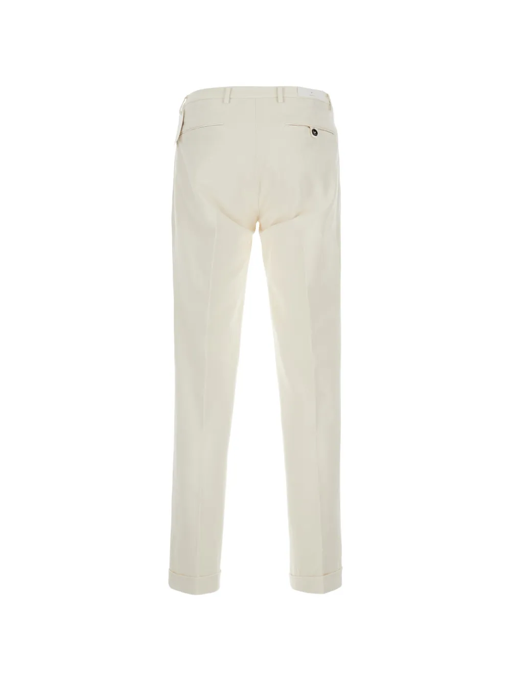 michael coal Geplooide broek met omgeslagen pijpen Beige