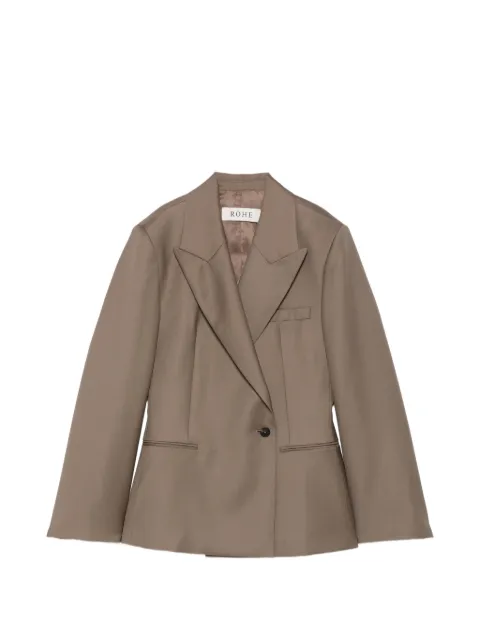 Róhe peak-lapel single-breasted blazer