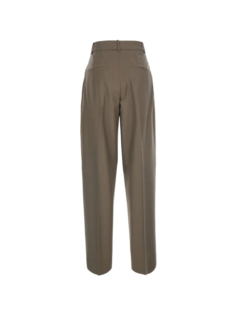 Róhe Daria Pleated Trousers in Brown, view 2