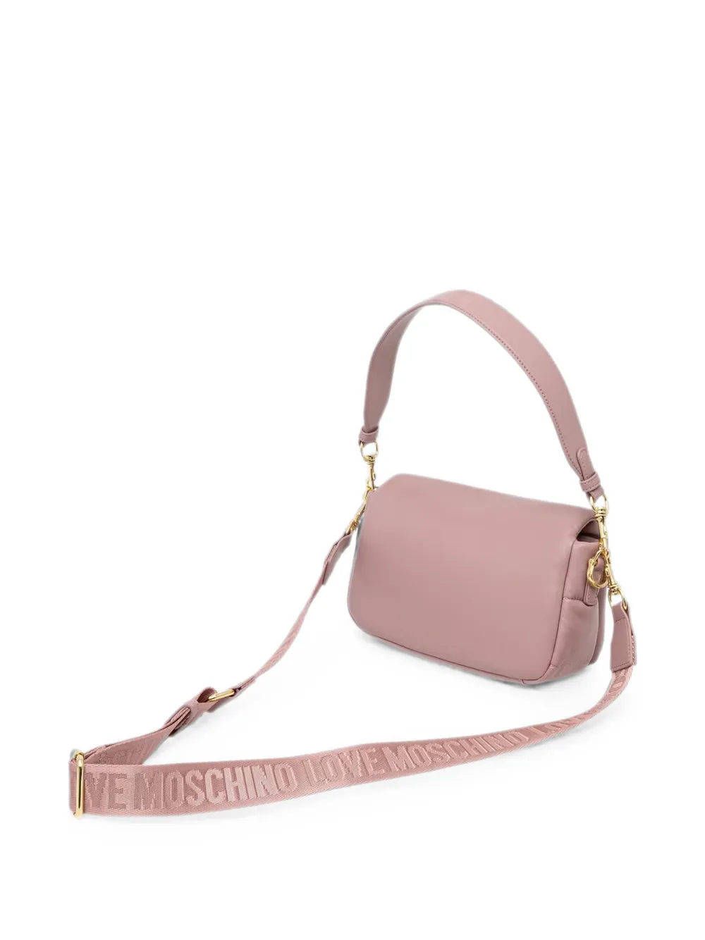 Love Moschino Heuptas met logoplakkaat Roze