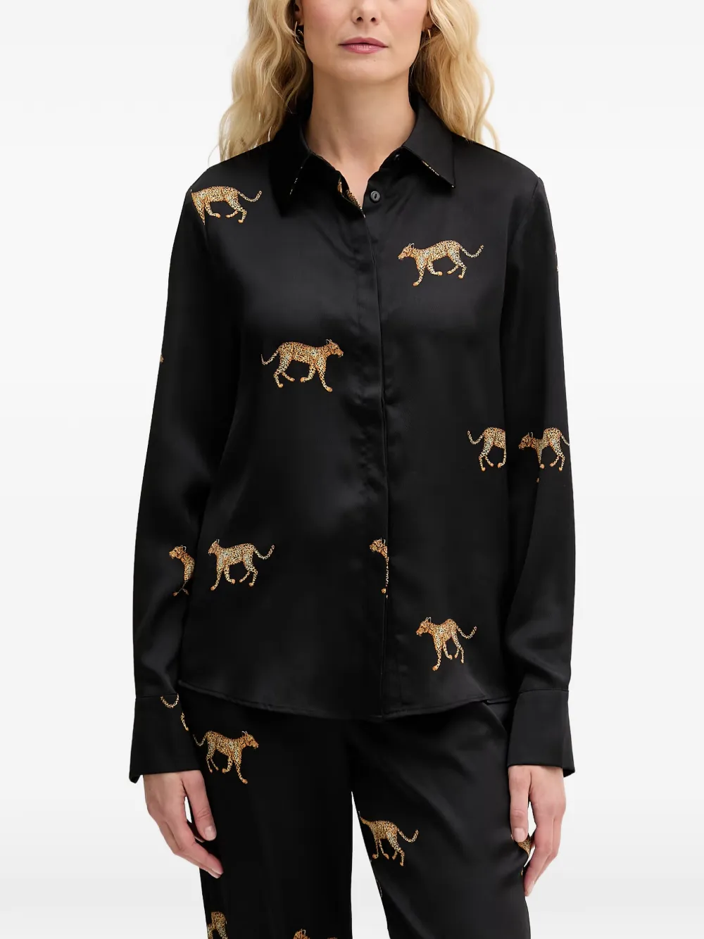 Lola Casademunt leopard-print shirt - Schwarz