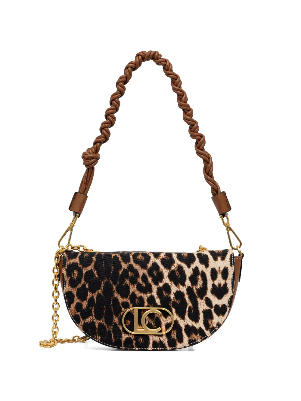 Lola Casademunt leopard-print logo-plaque tote bag · OS