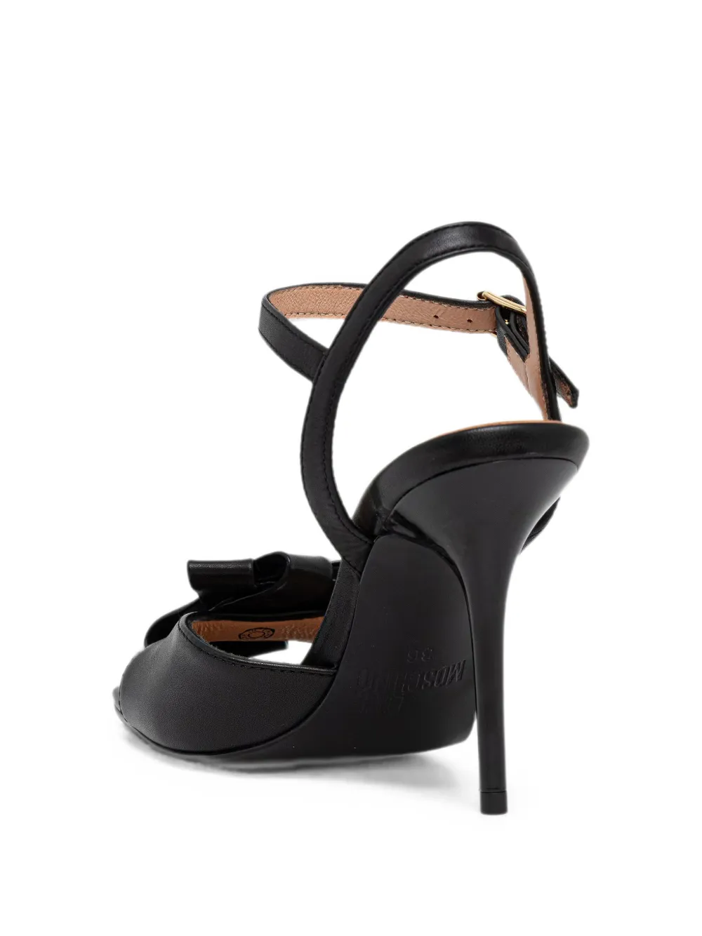Love Moschino bow-detail buckle-fastening sandals Zwart