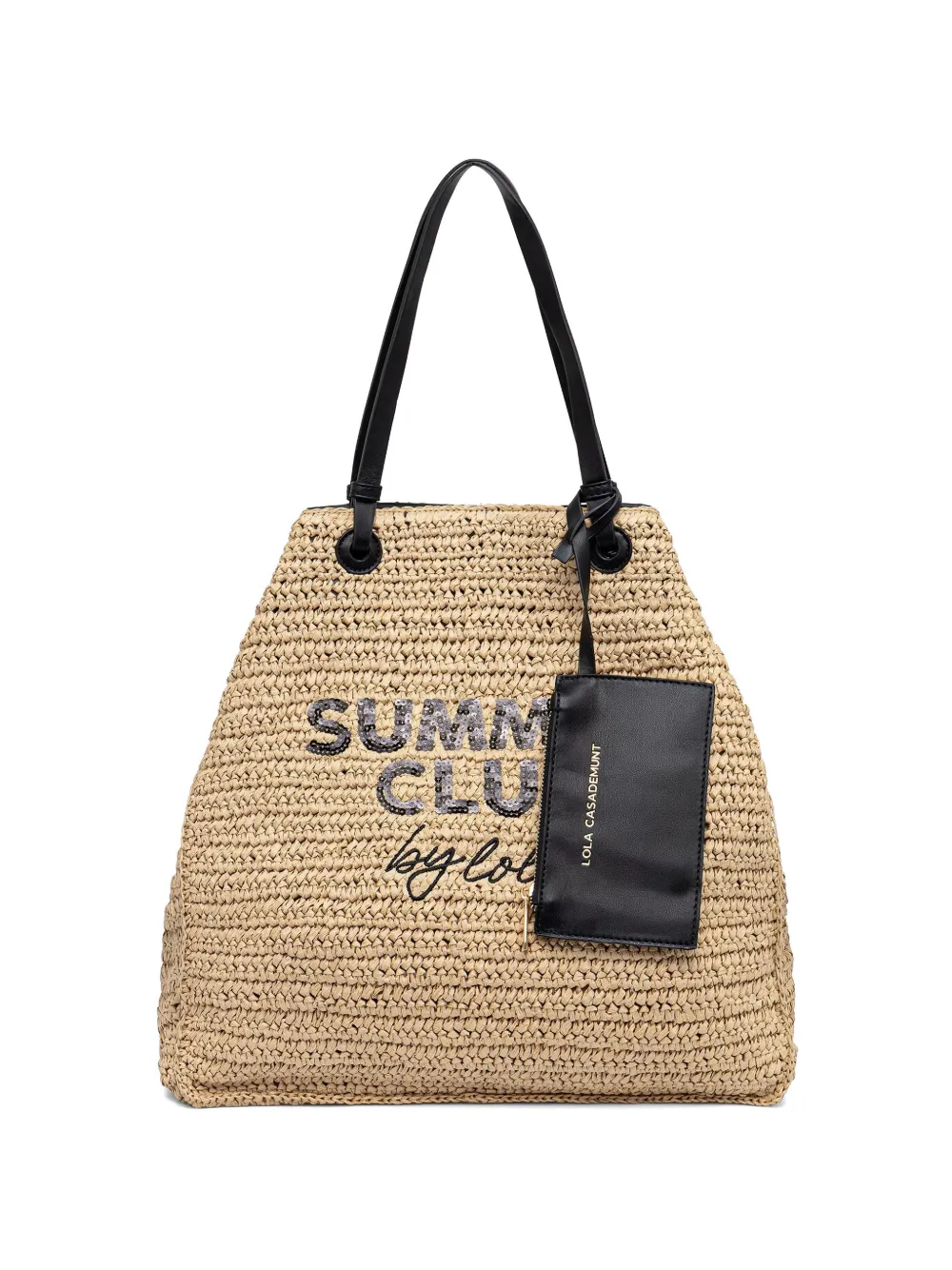Lola Casademunt Summer Club sequin-embellished beach bag - Braun