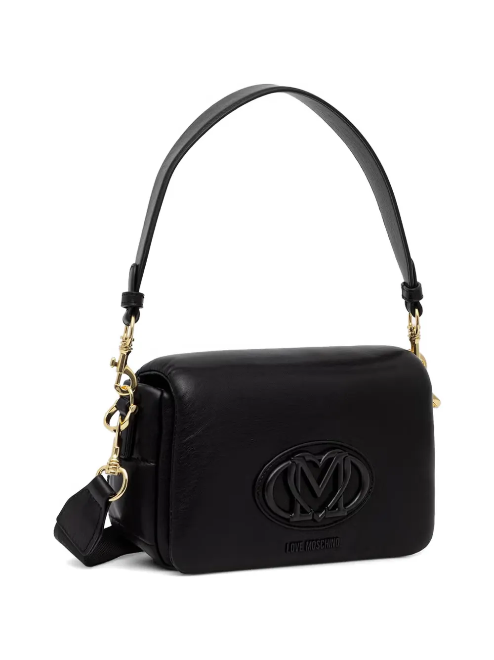 Love Moschino Crossbodytas met logoplakkaat Zwart