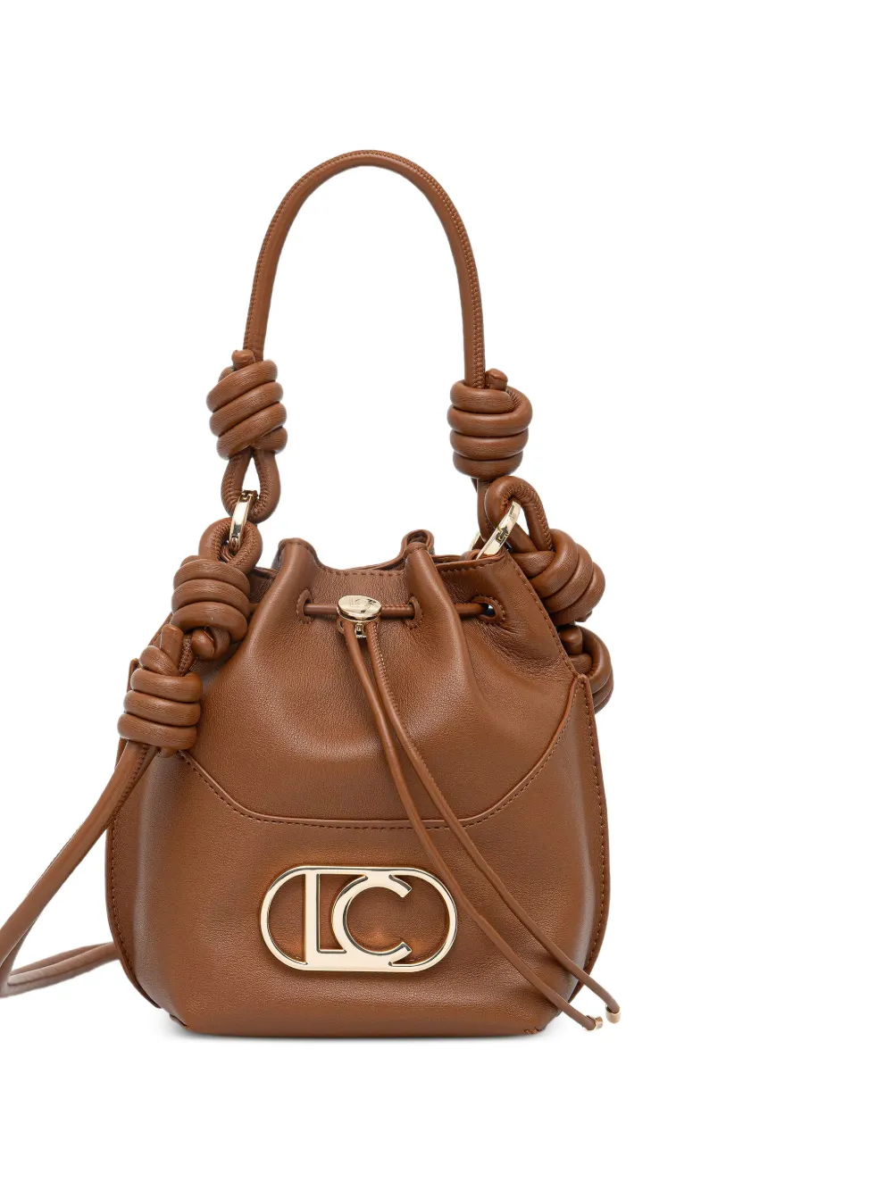 Lola Casademunt Borsa a secchiello con applicazione - Marrone