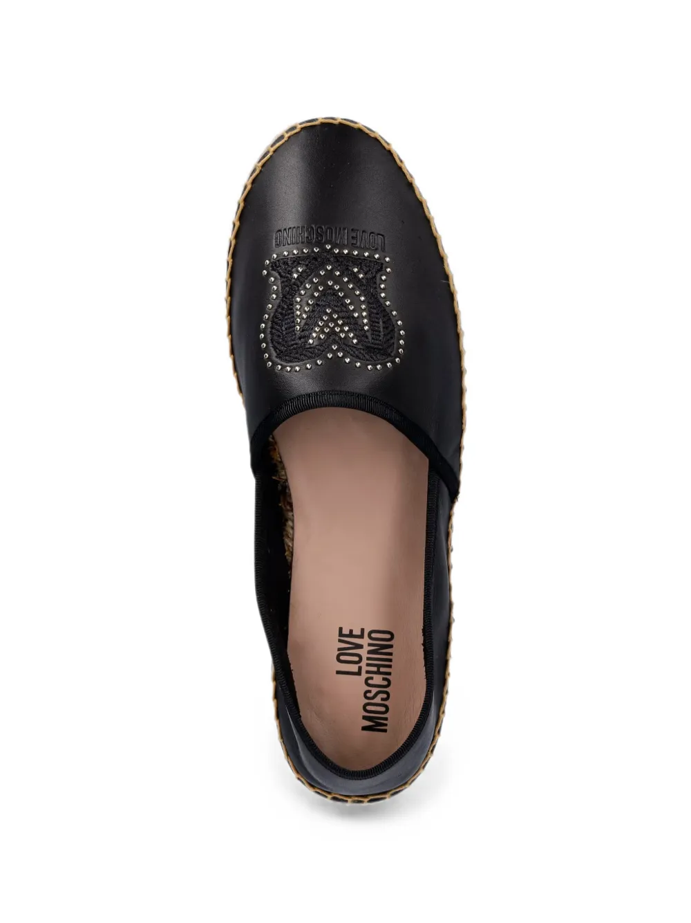 Love Moschino Espadrilles verfraaid met studs Zwart