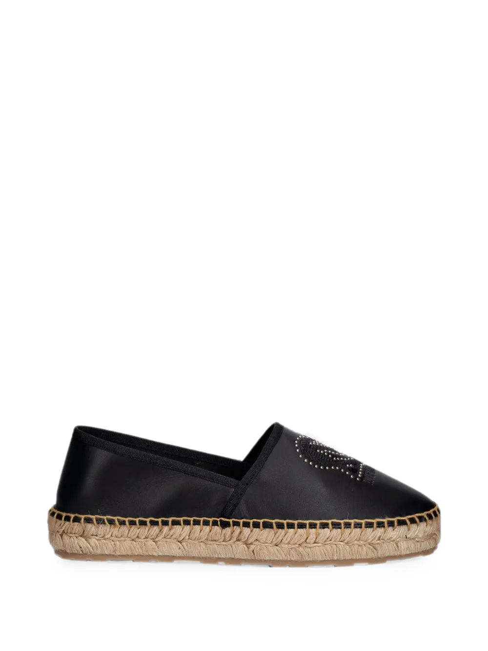 Love Moschino stud-embellished espadrilles - Nero