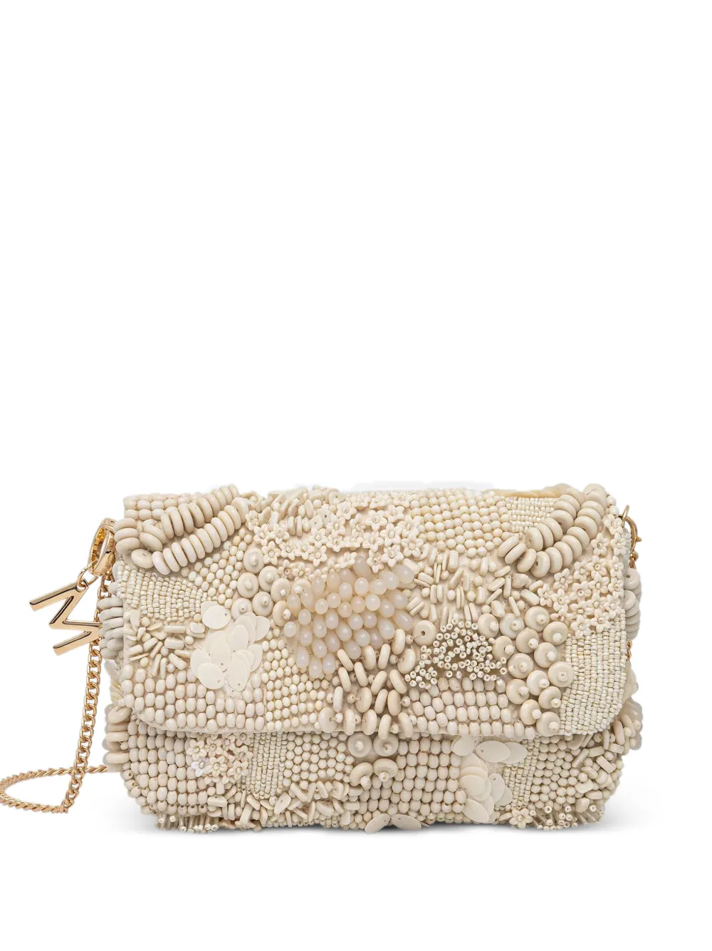 Lola Casademunt bead-embellished crossbody bag - Toni neutri