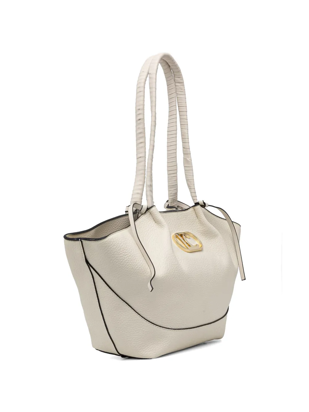 Lola Casademunt Shopper met gevlochten detail Wit