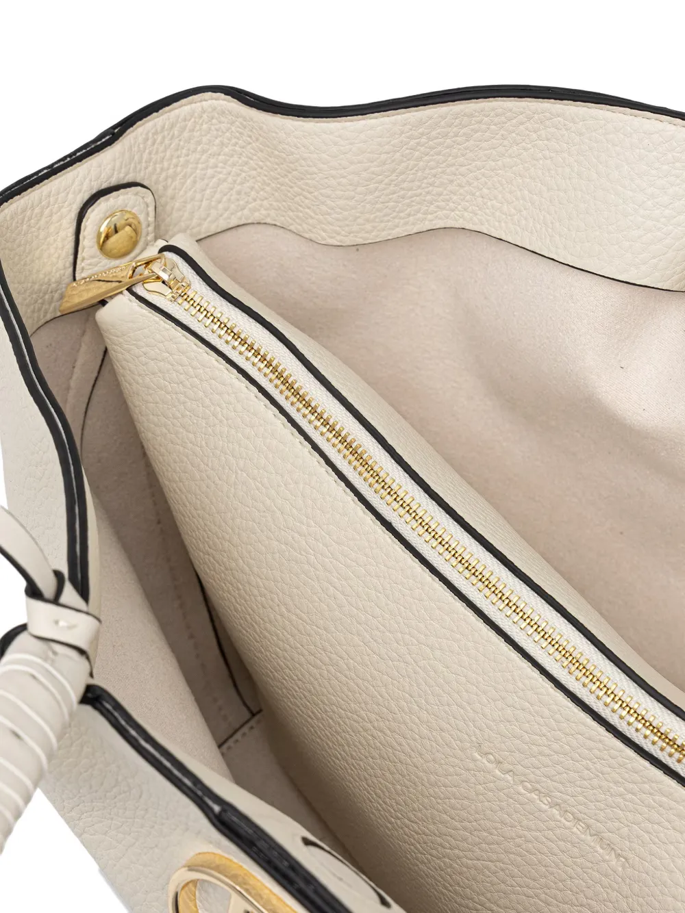 Lola Casademunt Shopper met gevlochten detail Wit
