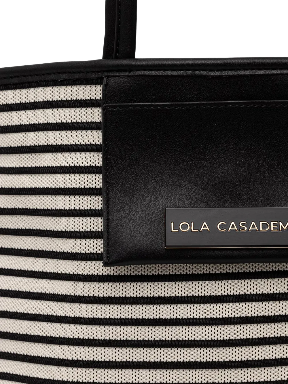 Lola Casademunt Shopper met logoplakkaat Zwart