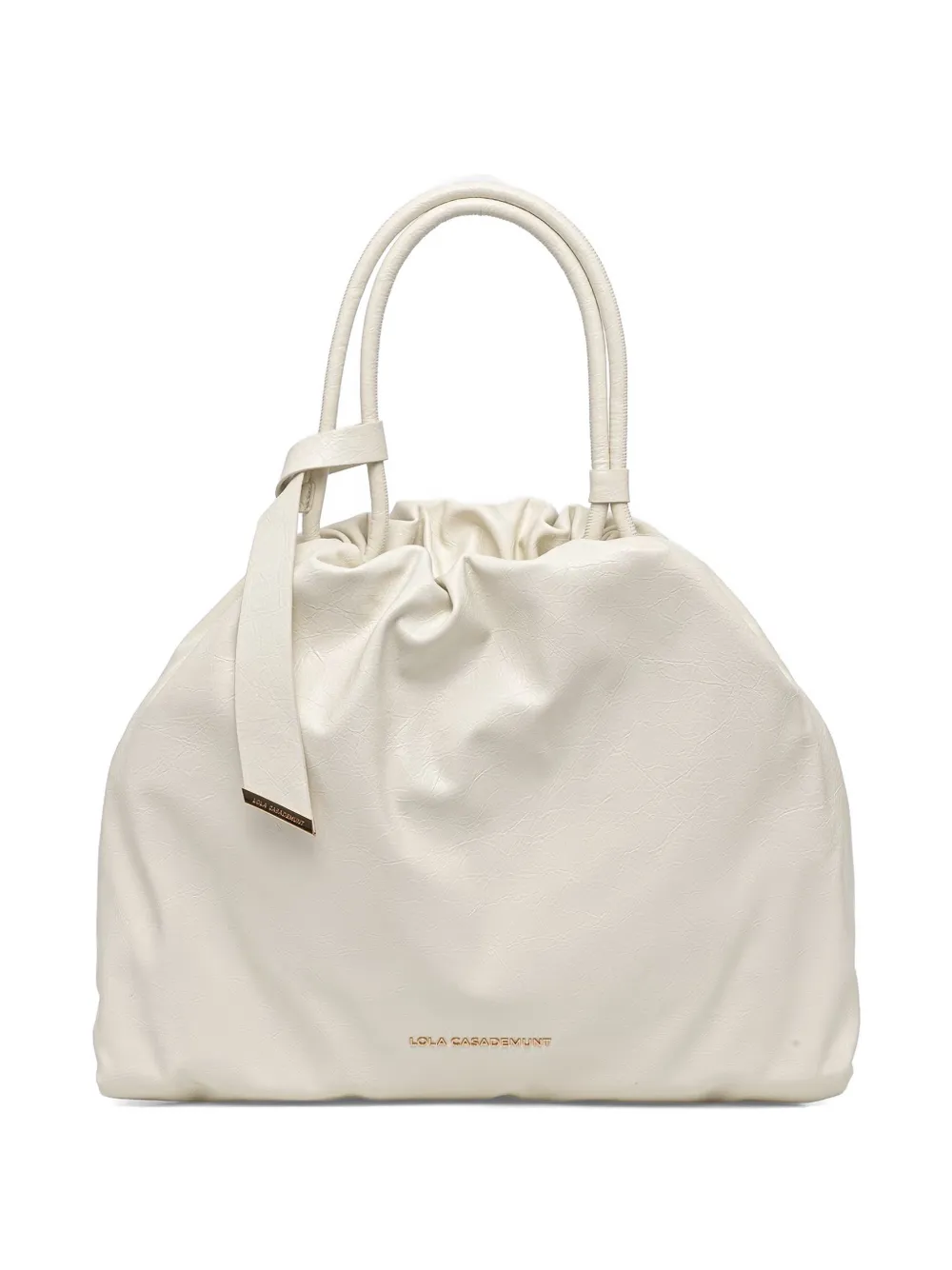 Lola Casademunt crinkled-effect knotted tote bag