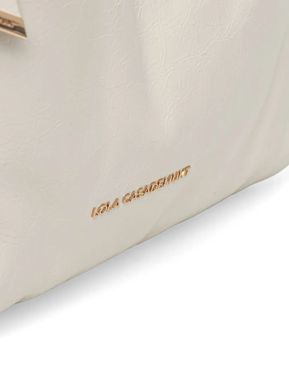 Lola Casademunt Gekreukte geknoopte shopper Wit