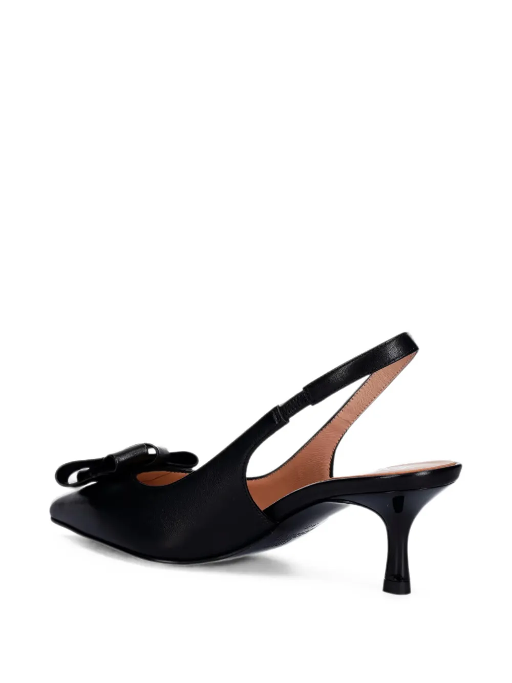 Love Moschino bow-detail slingback pumps Zwart
