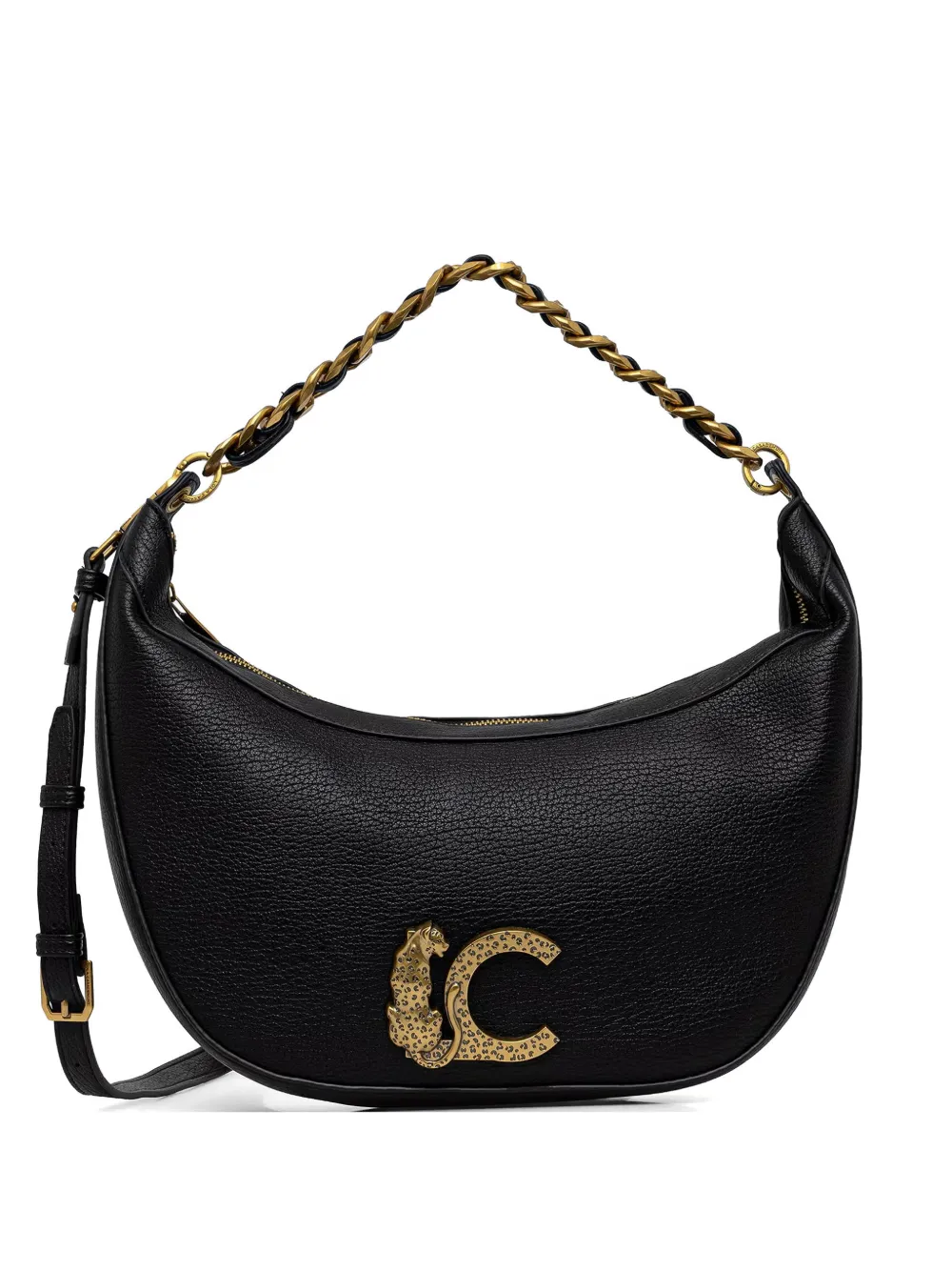 Lola Casademunt logo-plaque pebbled-effect tote bag - Nero