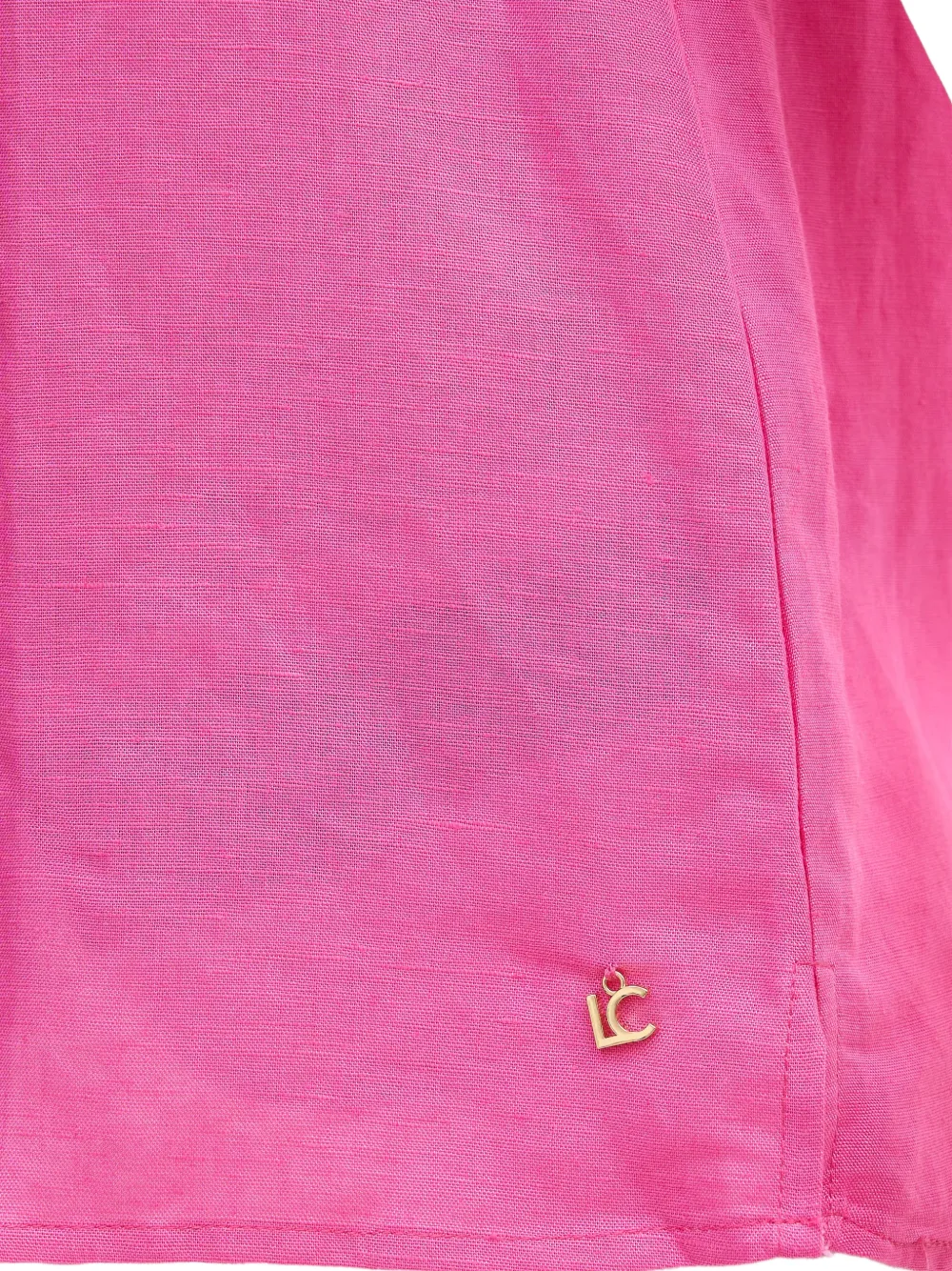 Lola Casademunt Blouse met V-hals en ruches Roze