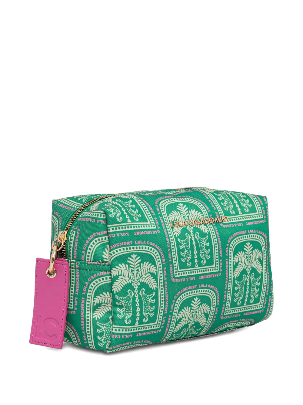  Lola Casademunt Estuche De Maquillaje Con Letras Del Logo - Verde 