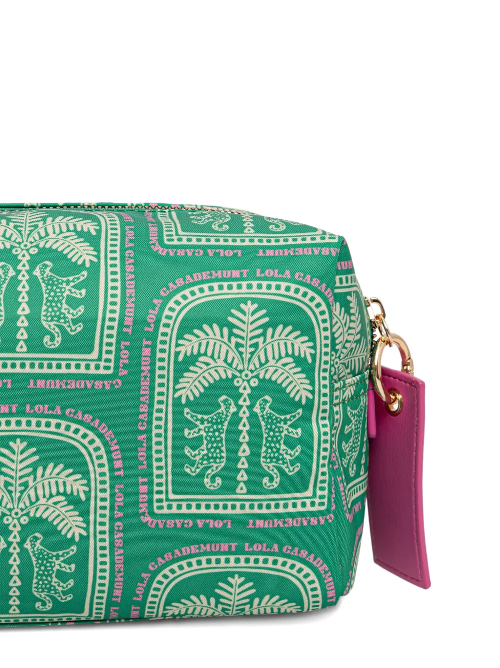  Lola Casademunt Estuche De Maquillaje Con Letras Del Logo - Verde 