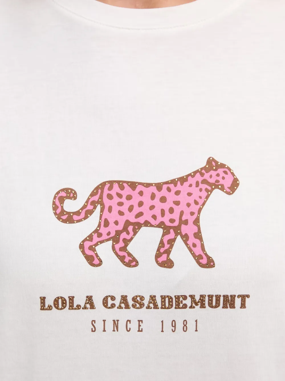 Lola Casademunt T-shirt met grafische print Wit