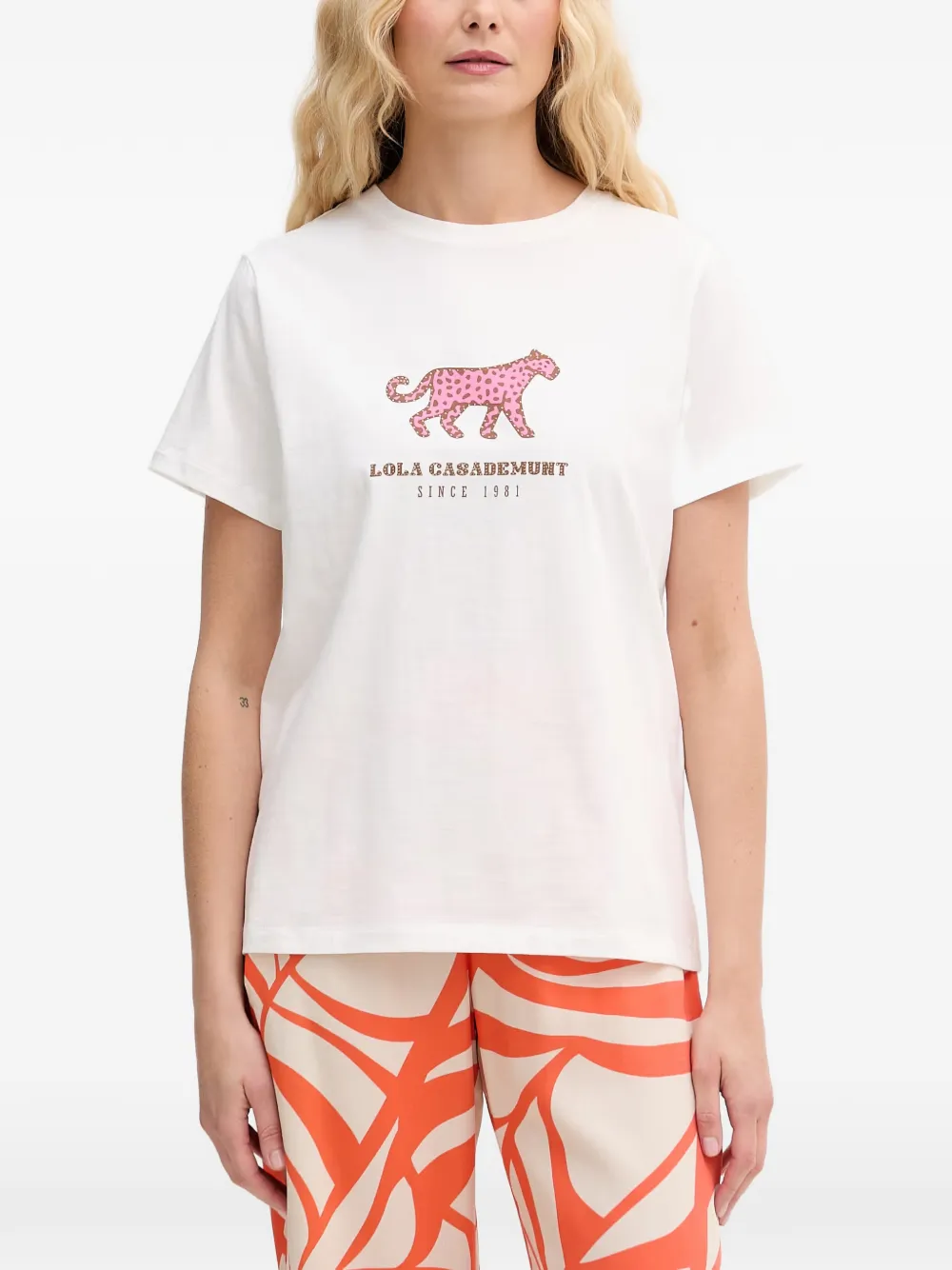 Lola Casademunt graphic-print T-shirt - Bianco