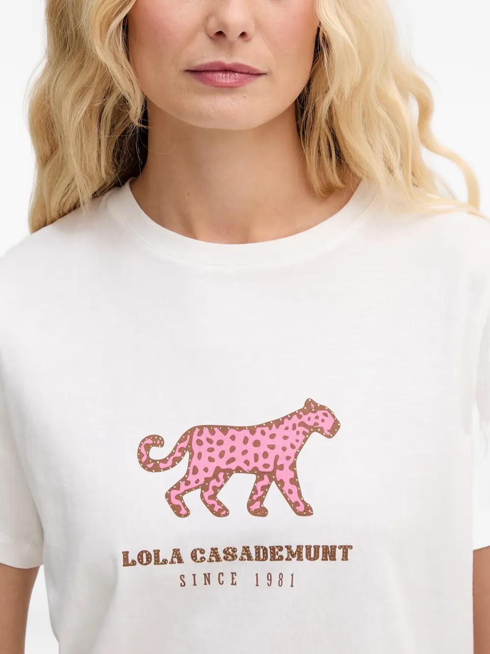Lola Casademunt T-shirt met grafische print Wit