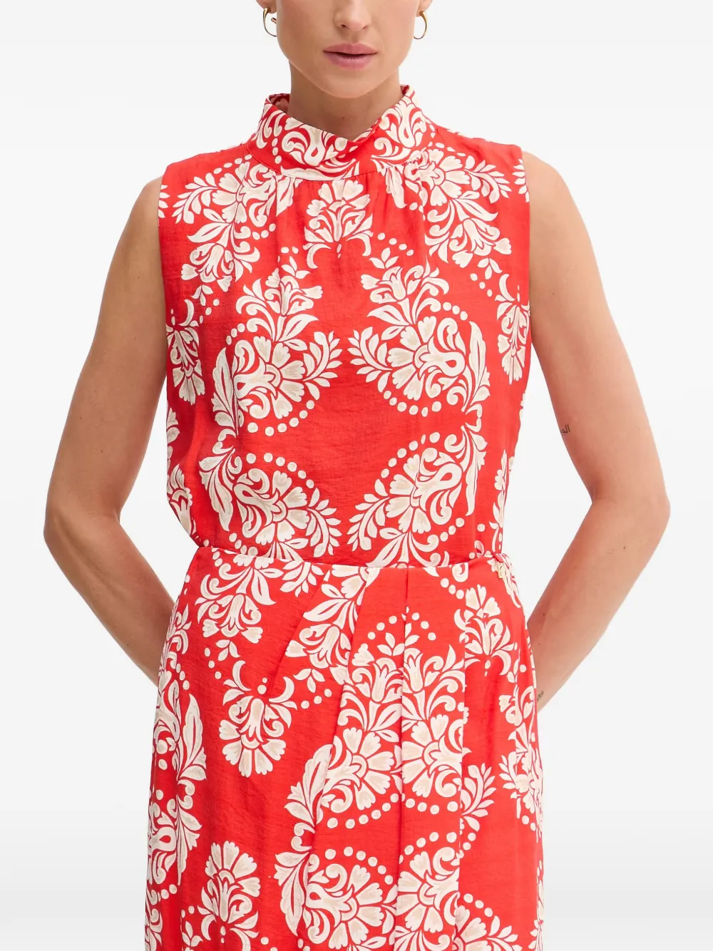Lola Casademunt printed sleeveless blouse - Rosso