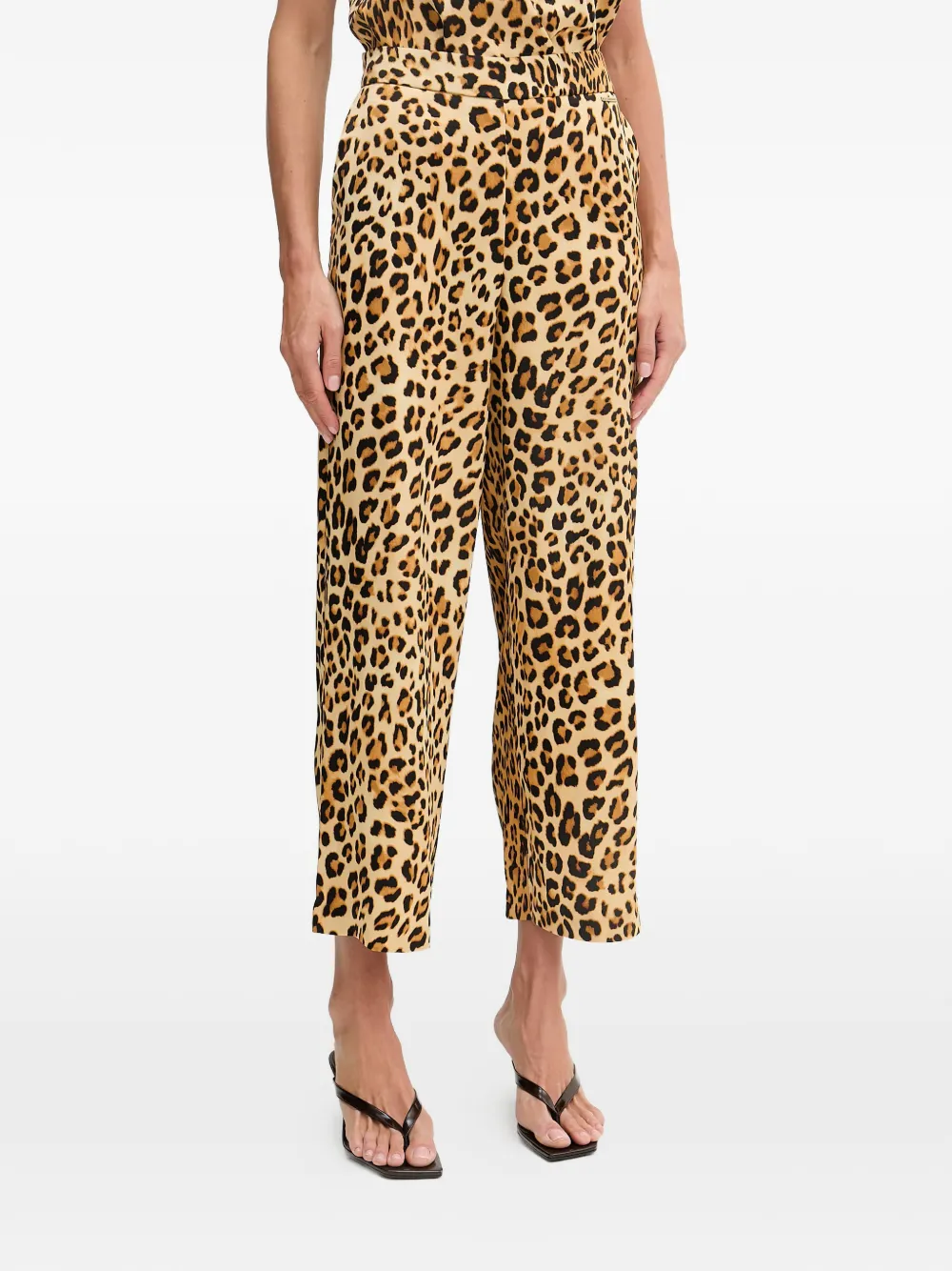 Lola Casademunt leopard-print straight-leg trousers - Toni neutri