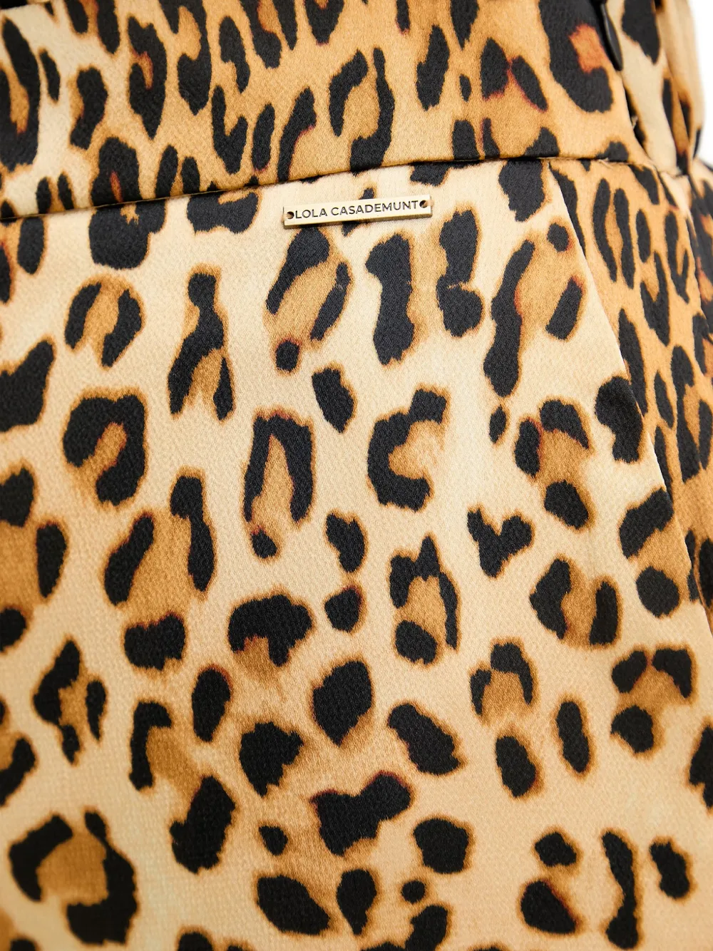 Lola Casademunt Broek met luipaardprint Beige
