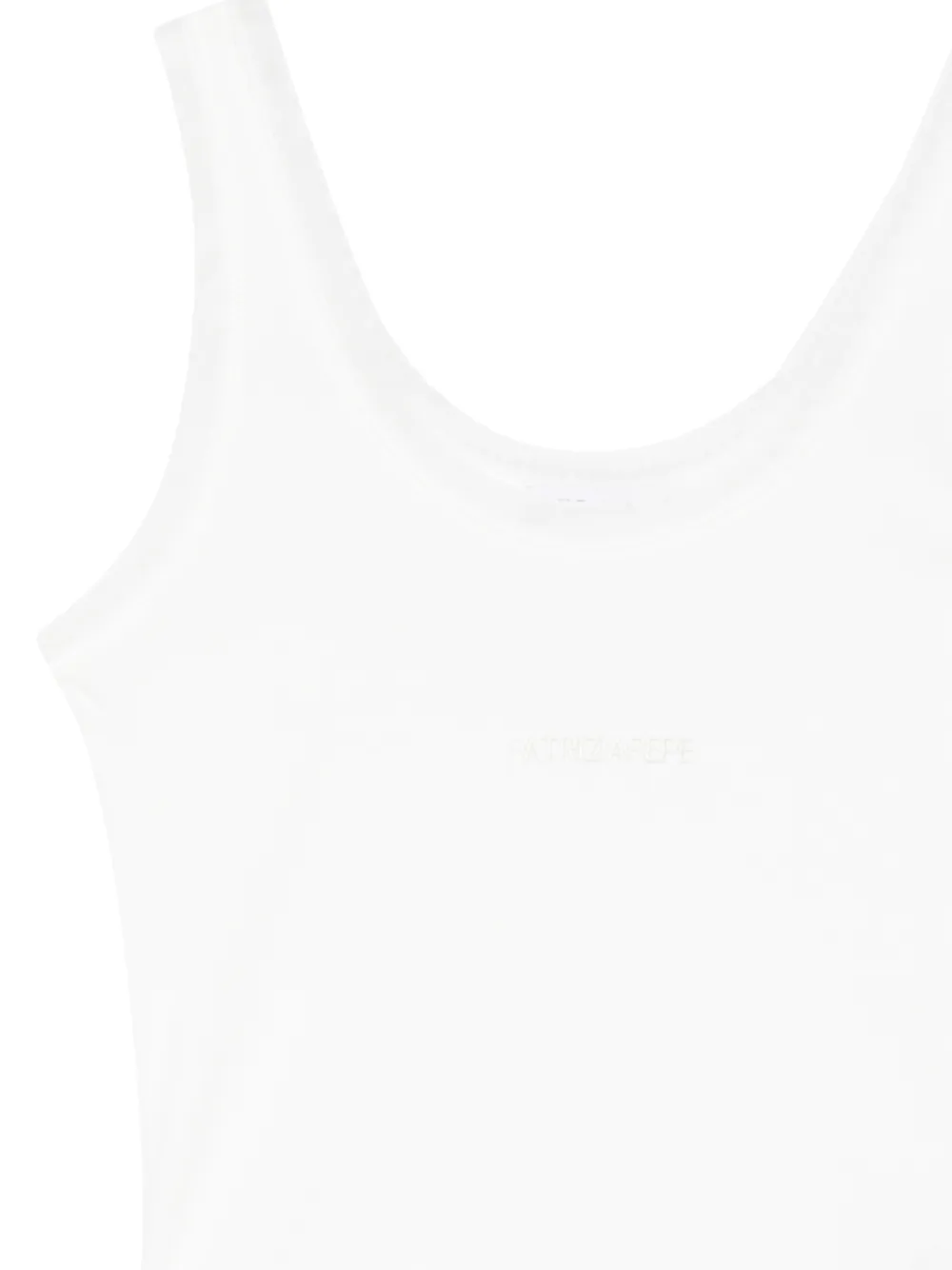 Patrizia Pepe Tanktop met logo Wit