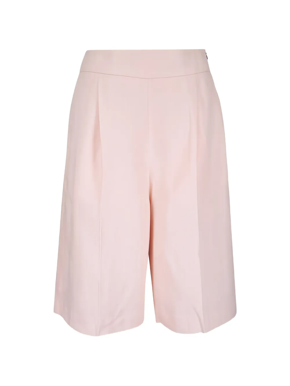 Agnona pleated-front linen shorts - Rosa