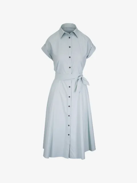 Kiton belted button-down midi dress
