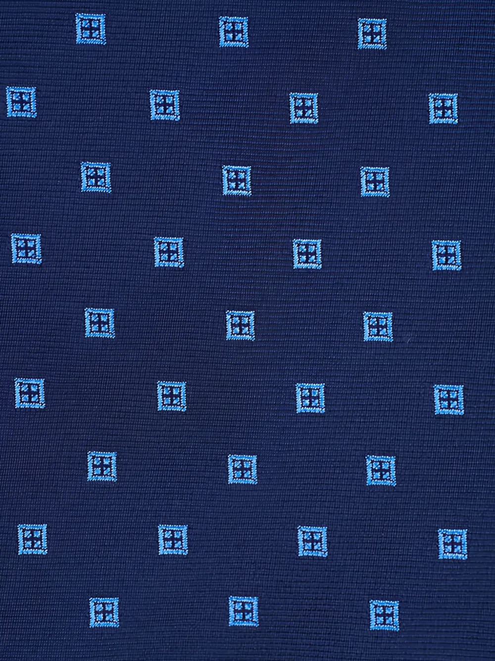  Kiton Cravate En Soie à Motif Géométrique - Bleu 