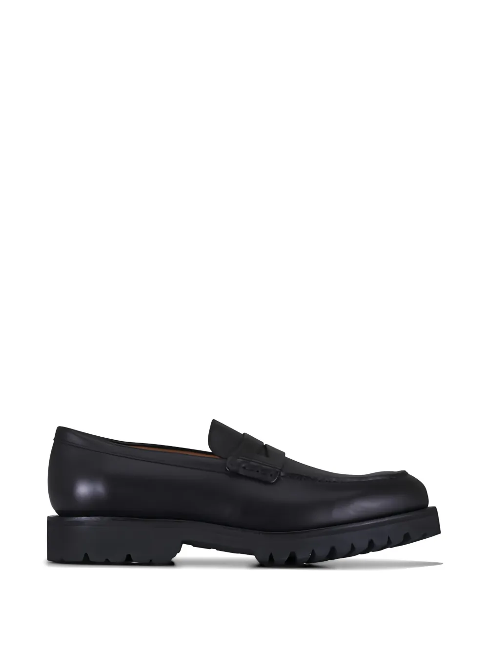 Heschung leather lug-sole loafers - Nero