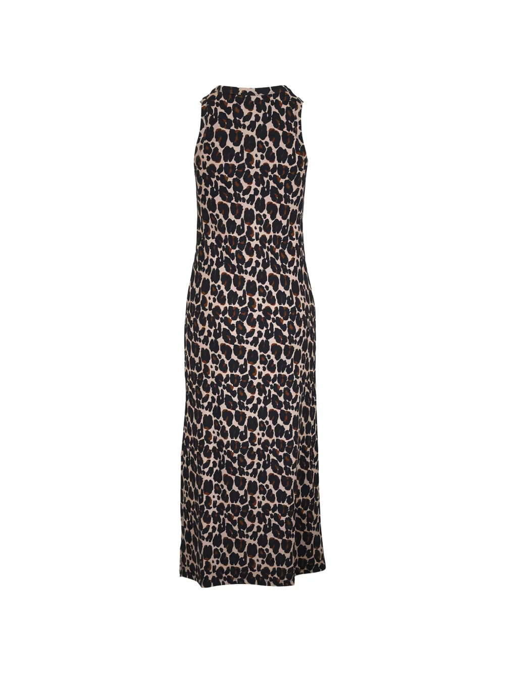 Majestic Filatures Mouwlose jurk met luipaardprint Beige