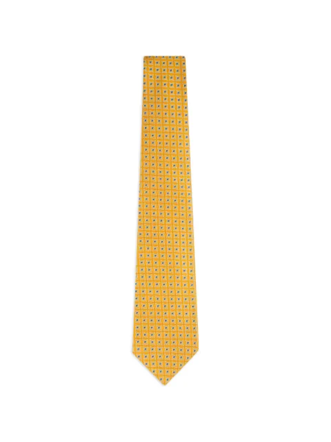 Kiton geometric-pattern tie