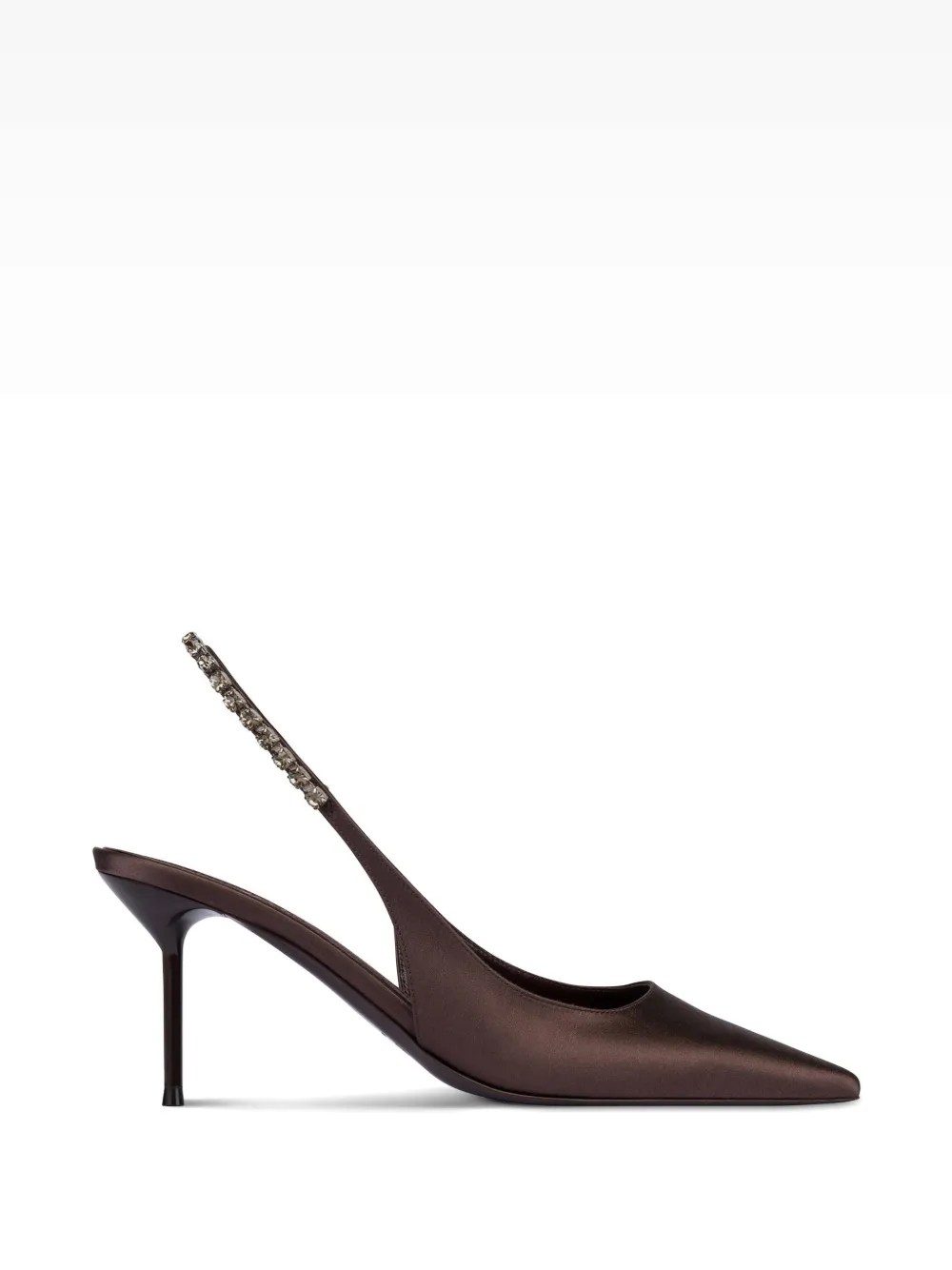 Paris Texas Lidia crystal-embellished slingback pumps Bruin